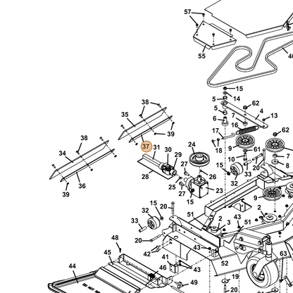Grasshopper part 774228 — IPL diagram snippet (6x zoom, amber highlight)