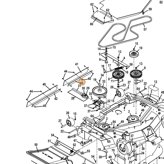Grasshopper part 774229 — IPL diagram snippet (6x zoom, amber highlight)