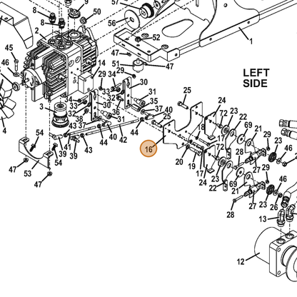 Grasshopper part 774299 — IPL diagram snippet (6x zoom, amber highlight)