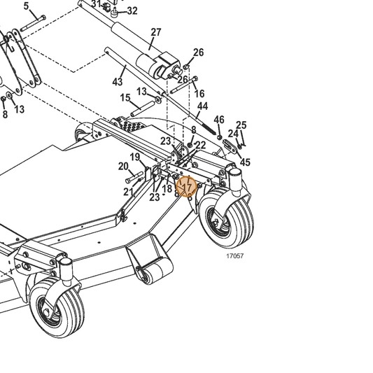 Grasshopper part 774674 — IPL diagram snippet (6x zoom, amber highlight)