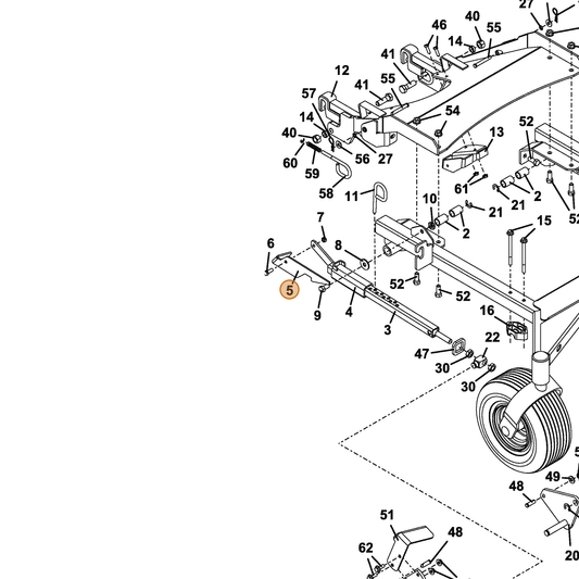 Grasshopper part 775111 — IPL diagram snippet (6x zoom, amber highlight)