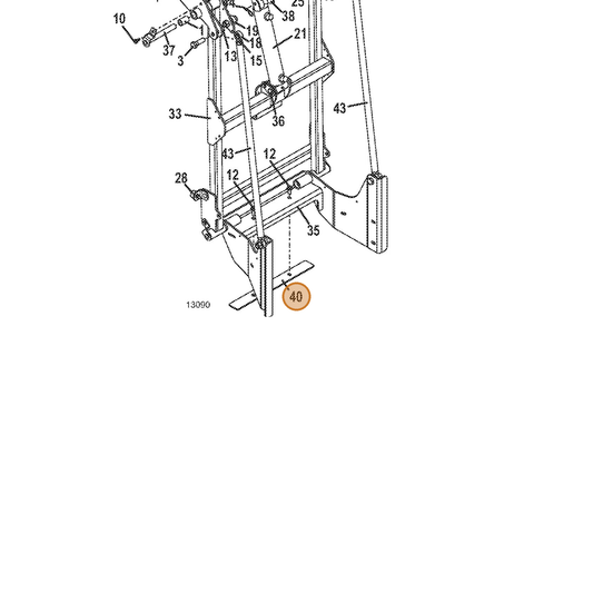 Grasshopper part 775136 — IPL diagram snippet (6x zoom, amber highlight)