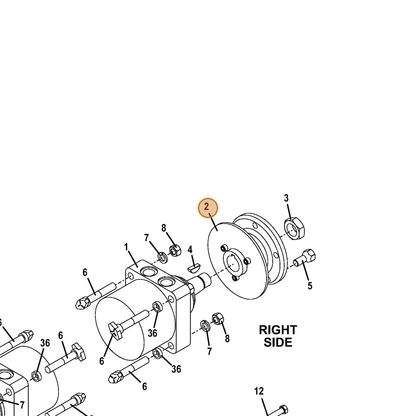 Grasshopper part 775193 — IPL diagram snippet (6x zoom, amber highlight)