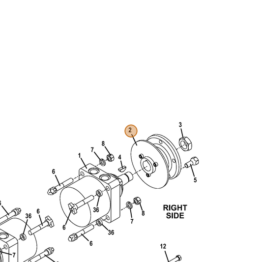 Grasshopper part 775193 — IPL diagram snippet (6x zoom, amber highlight)