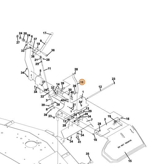Grasshopper part 775247 — IPL diagram snippet (6x zoom, amber highlight)