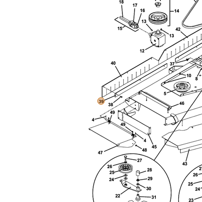Grasshopper part 775257 — IPL diagram snippet (6x zoom, amber highlight)