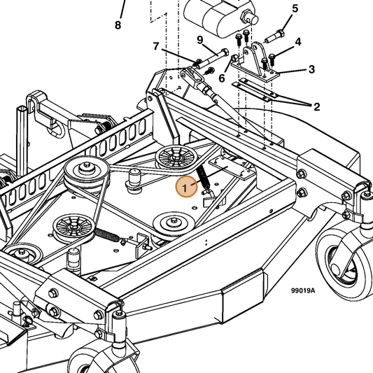 Grasshopper part 776067 — IPL diagram snippet (6x zoom, amber highlight)
