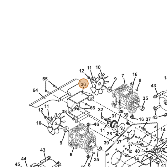Grasshopper part 776161 — IPL diagram snippet (6x zoom, amber highlight)