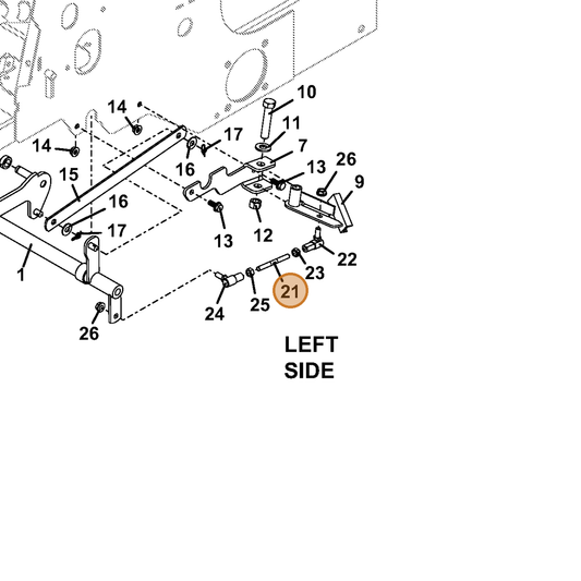Grasshopper part 780178 — IPL diagram snippet (6x zoom, amber highlight)