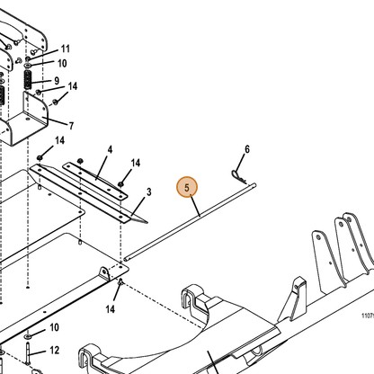 Grasshopper part 780425 — IPL diagram snippet (6x zoom, amber highlight)