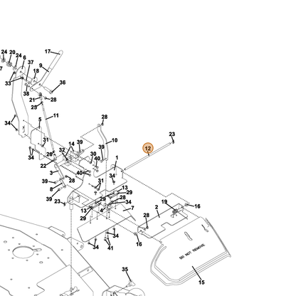 Grasshopper part 780651 — IPL diagram snippet (6x zoom, amber highlight)