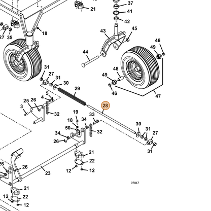 Grasshopper part 780661 — IPL diagram snippet (6x zoom, amber highlight)
