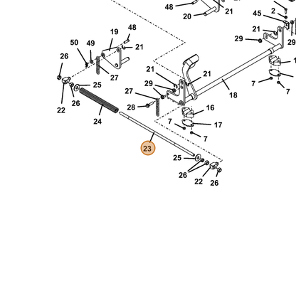 Grasshopper part 780663 — IPL diagram snippet (6x zoom, amber highlight)
