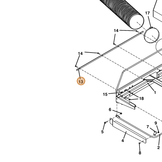 Grasshopper part 782336 — IPL diagram snippet (6x zoom, amber highlight)