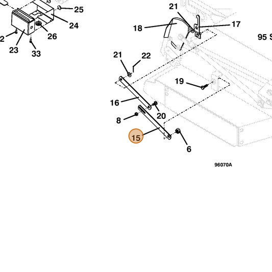 Grasshopper part 782341 — IPL diagram snippet (6x zoom, amber highlight)