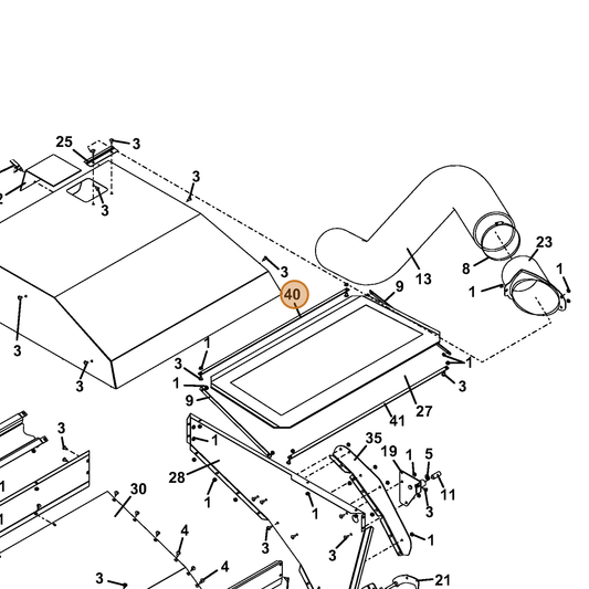 Grasshopper part 782346 — IPL diagram snippet (6x zoom, amber highlight)