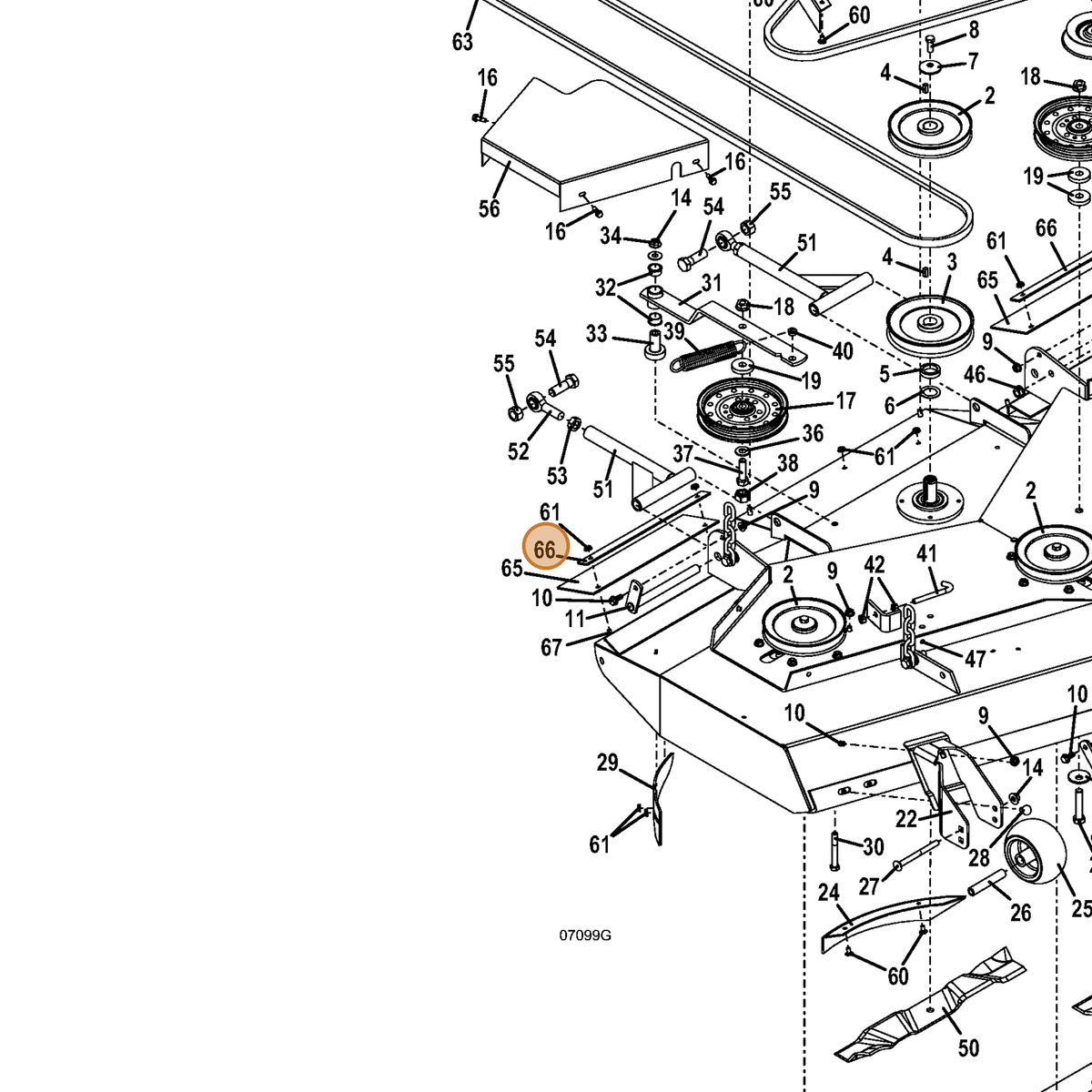 Grasshopper part 782348 — IPL diagram snippet (6x zoom, amber highlight)