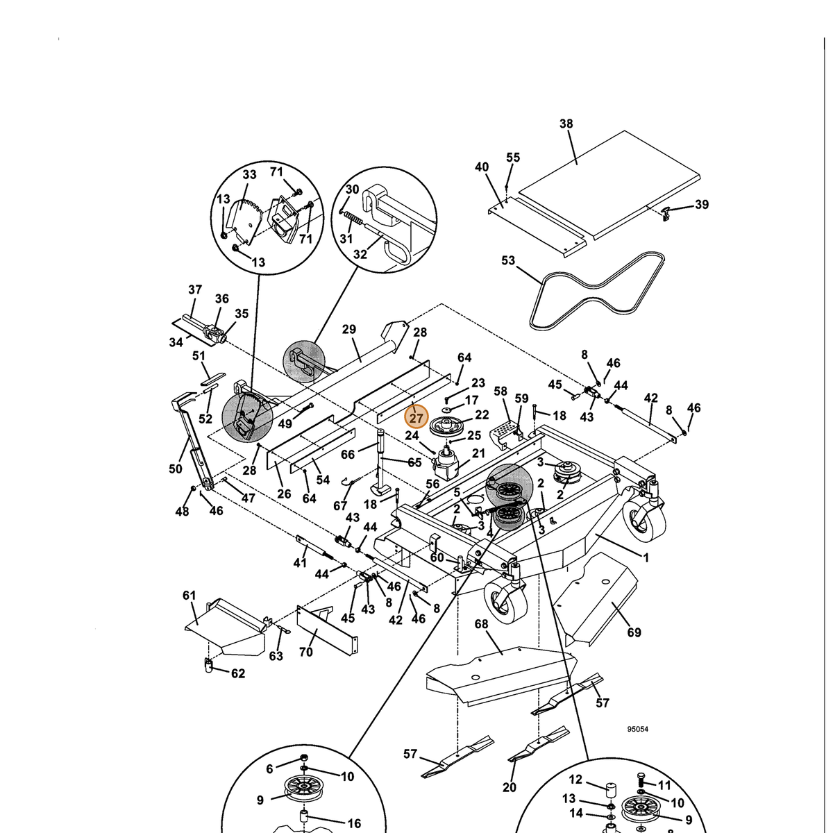 Grasshopper part 782569 — IPL diagram snippet (6x zoom, amber highlight)
