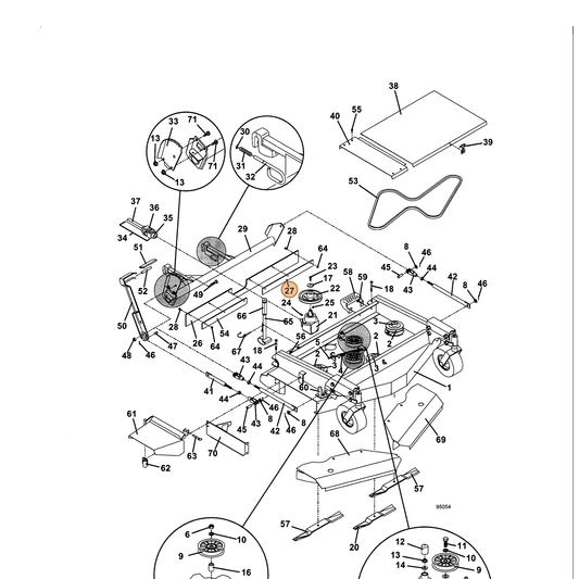 Grasshopper part 782569 — IPL diagram snippet (6x zoom, amber highlight)
