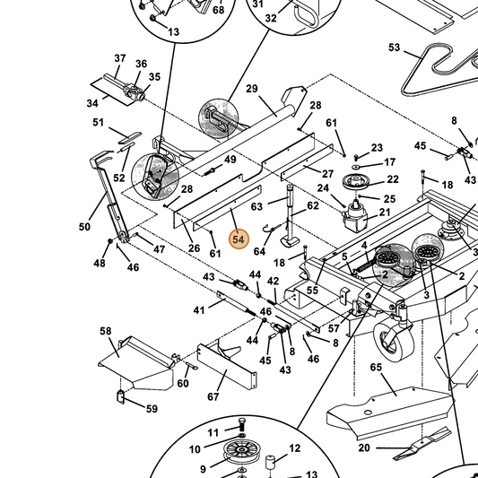 Grasshopper part 782571 — IPL diagram snippet (6x zoom, amber highlight)