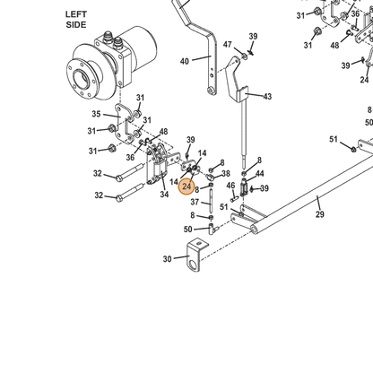 Grasshopper part 782849 — IPL diagram snippet (6x zoom, amber highlight)