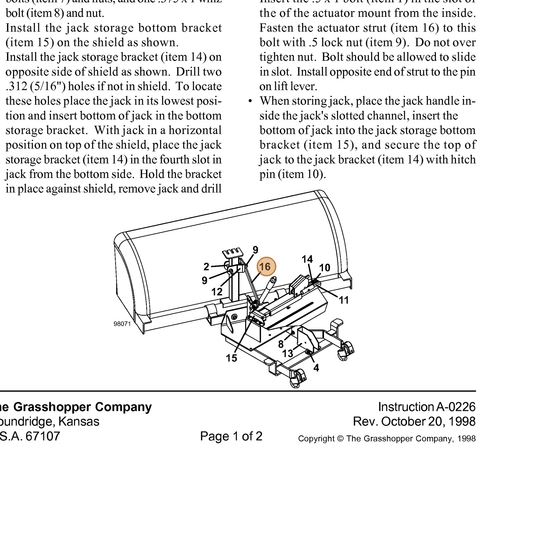 Grasshopper part 782891 — IPL diagram snippet (6x zoom, amber highlight)