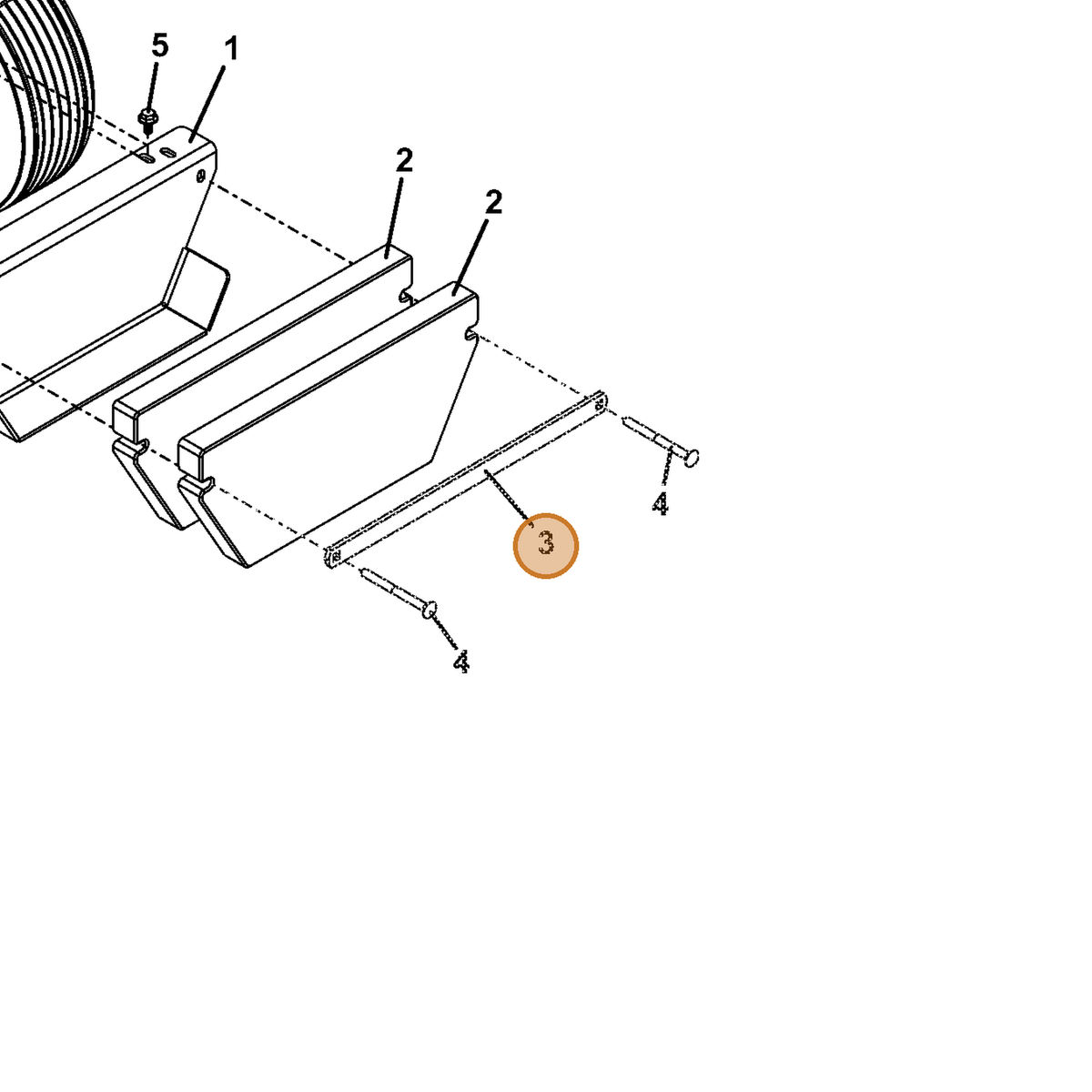 Grasshopper part 782904 — IPL diagram snippet (6x zoom, amber highlight)