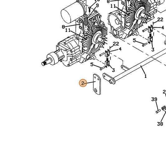 Grasshopper part 783179 — IPL diagram snippet (6x zoom, amber highlight)