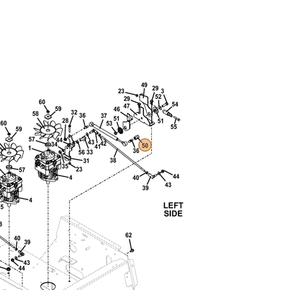 Grasshopper part 783729 — IPL diagram snippet (6x zoom, amber highlight)