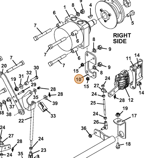 Grasshopper part 783803 — IPL diagram snippet (6x zoom, amber highlight)