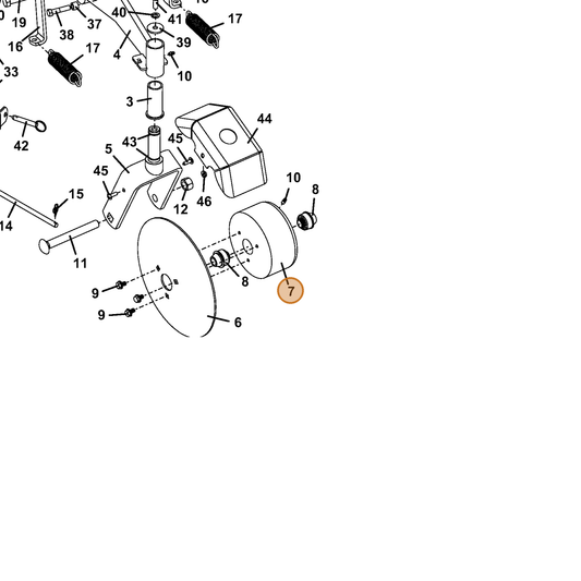 Grasshopper part 783900 — IPL diagram snippet (6x zoom, amber highlight)