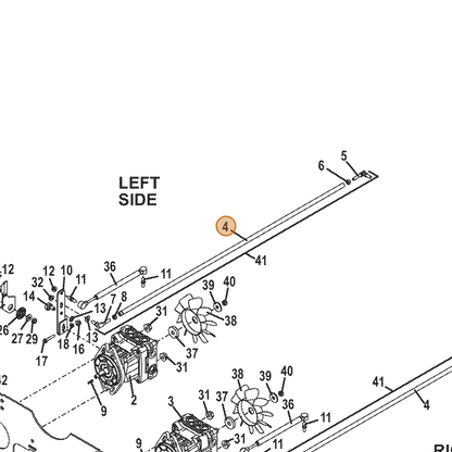 Grasshopper part 784095 — IPL diagram snippet (6x zoom, amber highlight)