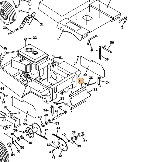 Grasshopper part 820120 — IPL diagram snippet (6x zoom, amber highlight)