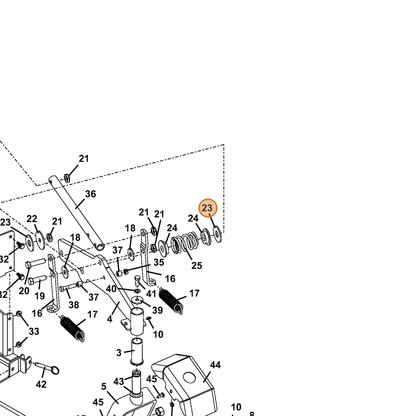 Grasshopper part 821520 — IPL diagram snippet (6x zoom, amber highlight)