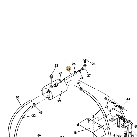 Grasshopper part 821708 — IPL diagram snippet (6x zoom, amber highlight)