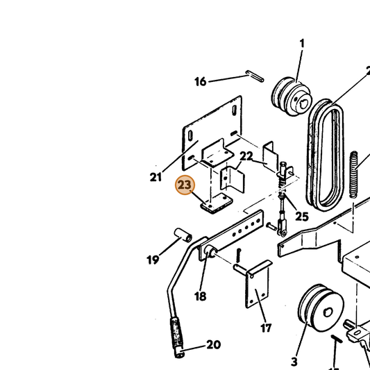 Grasshopper part 822315 — IPL diagram snippet (6x zoom, amber highlight)