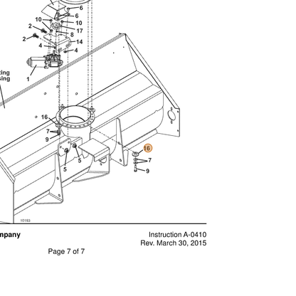 Grasshopper part 822425 — IPL diagram snippet (6x zoom, amber highlight)