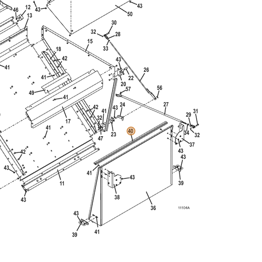 Grasshopper part 822508 — IPL diagram snippet (6x zoom, amber highlight)
