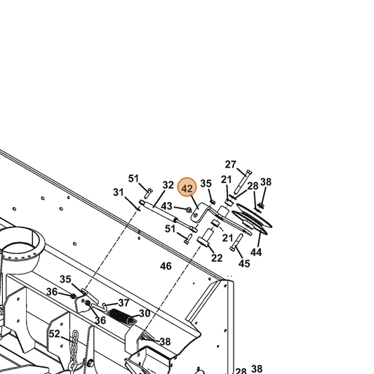 Grasshopper part 824419 — IPL diagram snippet (6x zoom, amber highlight)