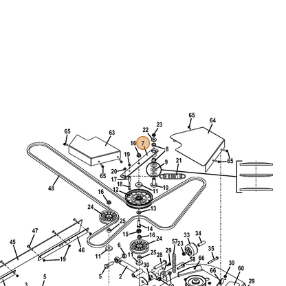 Grasshopper part 824468 — IPL diagram snippet (6x zoom, amber highlight)