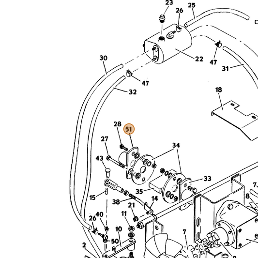 Grasshopper part 824548 — IPL diagram snippet (6x zoom, amber highlight)