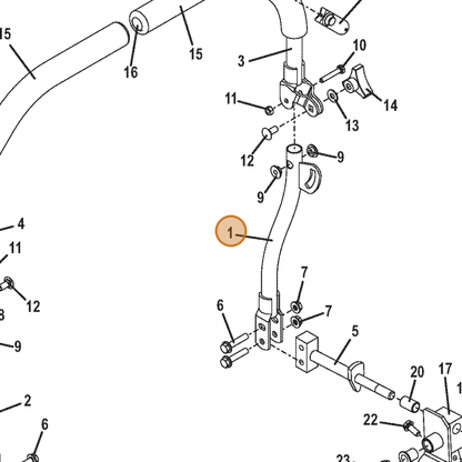 Grasshopper part 824579 — IPL diagram snippet (6x zoom, amber highlight)