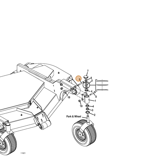 Grasshopper part 824977 — IPL diagram snippet (6x zoom, amber highlight)