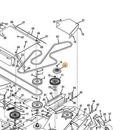 Grasshopper part 831432 — IPL diagram snippet (6x zoom, amber highlight)