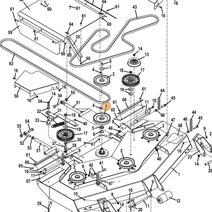 Grasshopper part 831537 — IPL diagram snippet (6x zoom, amber highlight)
