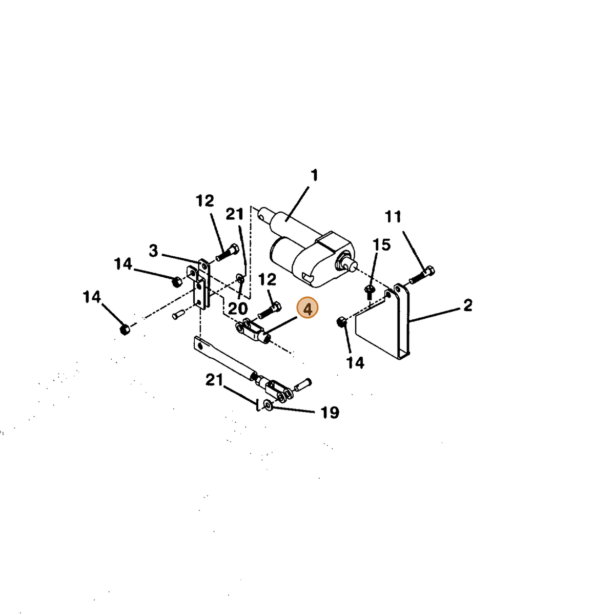 Grasshopper part 831611 — IPL diagram snippet (6x zoom, amber highlight)