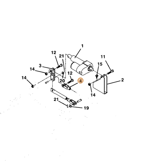 Grasshopper part 831611 — IPL diagram snippet (6x zoom, amber highlight)