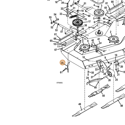 Grasshopper part 855004 — IPL diagram snippet (6x zoom, amber highlight)
