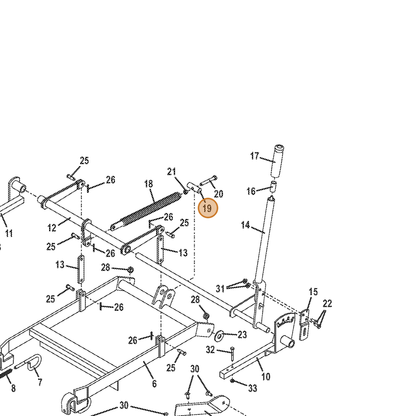 Grasshopper part 881108 — IPL diagram snippet (6x zoom, amber highlight)