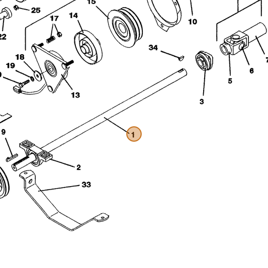 Grasshopper part 882420 — IPL diagram snippet (6x zoom, amber highlight)